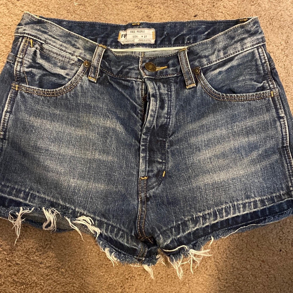 Free people jean shorts